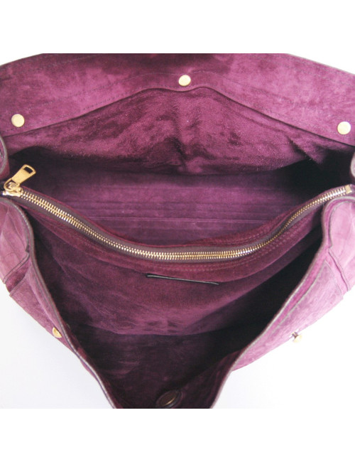 Sac Muse two YSL cuir façon croco