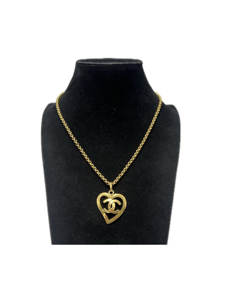 Collier coeur vintage CHANEL