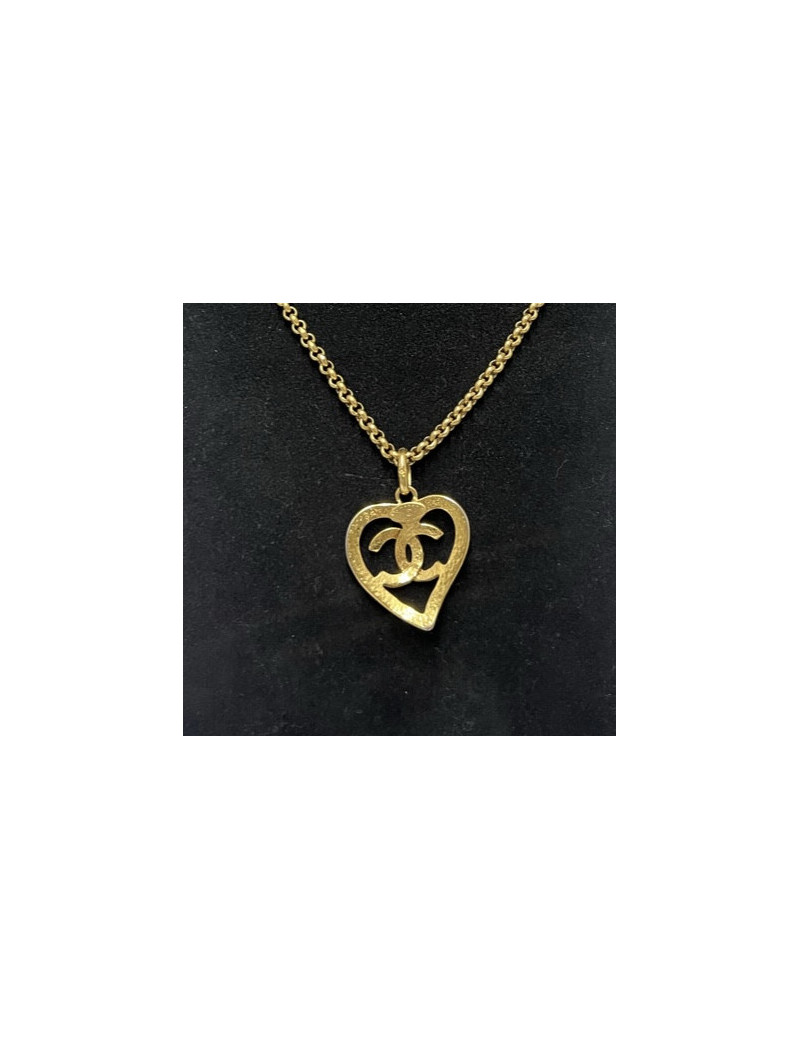 Collier coeur vintage CHANEL