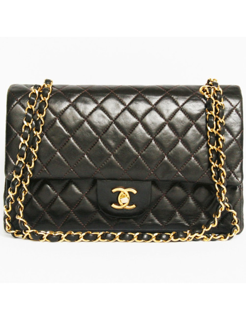 sac timeless CHANEL marron vintage
