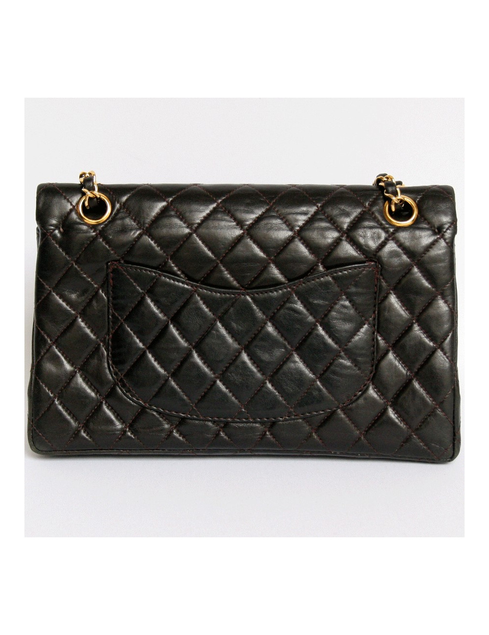 sac timeless CHANEL marron vintage