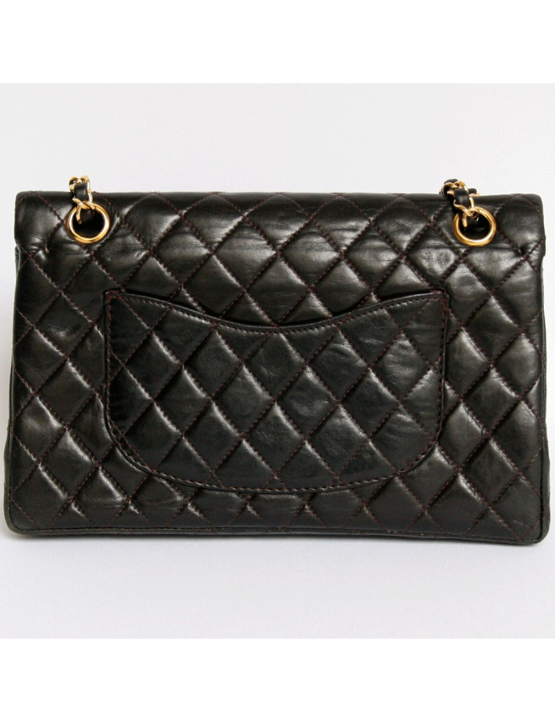 sac timeless CHANEL marron vintage