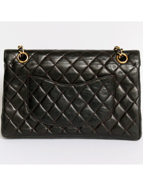 sac timeless CHANEL marron vintage