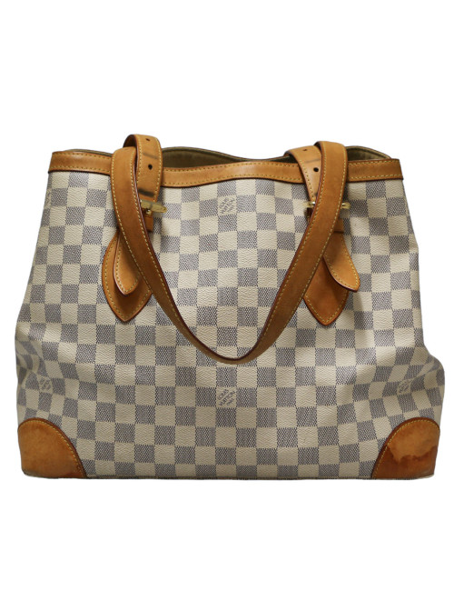 Sac Galliera LOUIS VUITTON toile damier azur