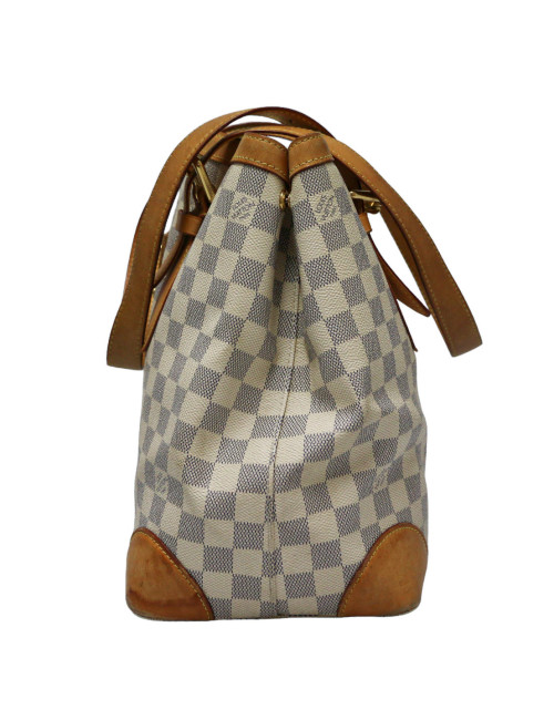 Sac Galliera LOUIS VUITTON toile damier azur