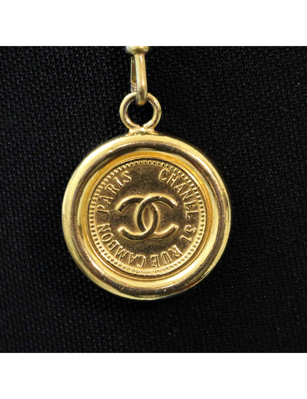 Ceinture CHANEL triple rangs dorée