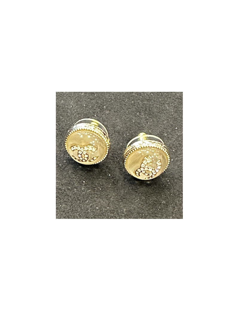 Clous d'oreilles CHANEL ronds