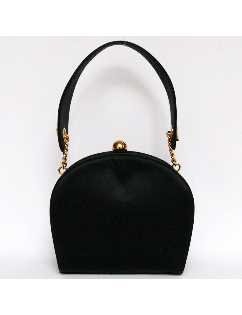 mini sac du soir WALTER STEIGER satin noir 