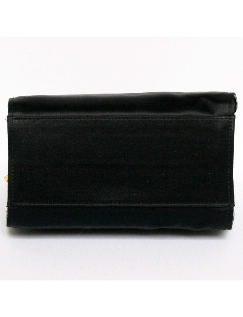 mini sac du soir WALTER STEIGER satin noir 