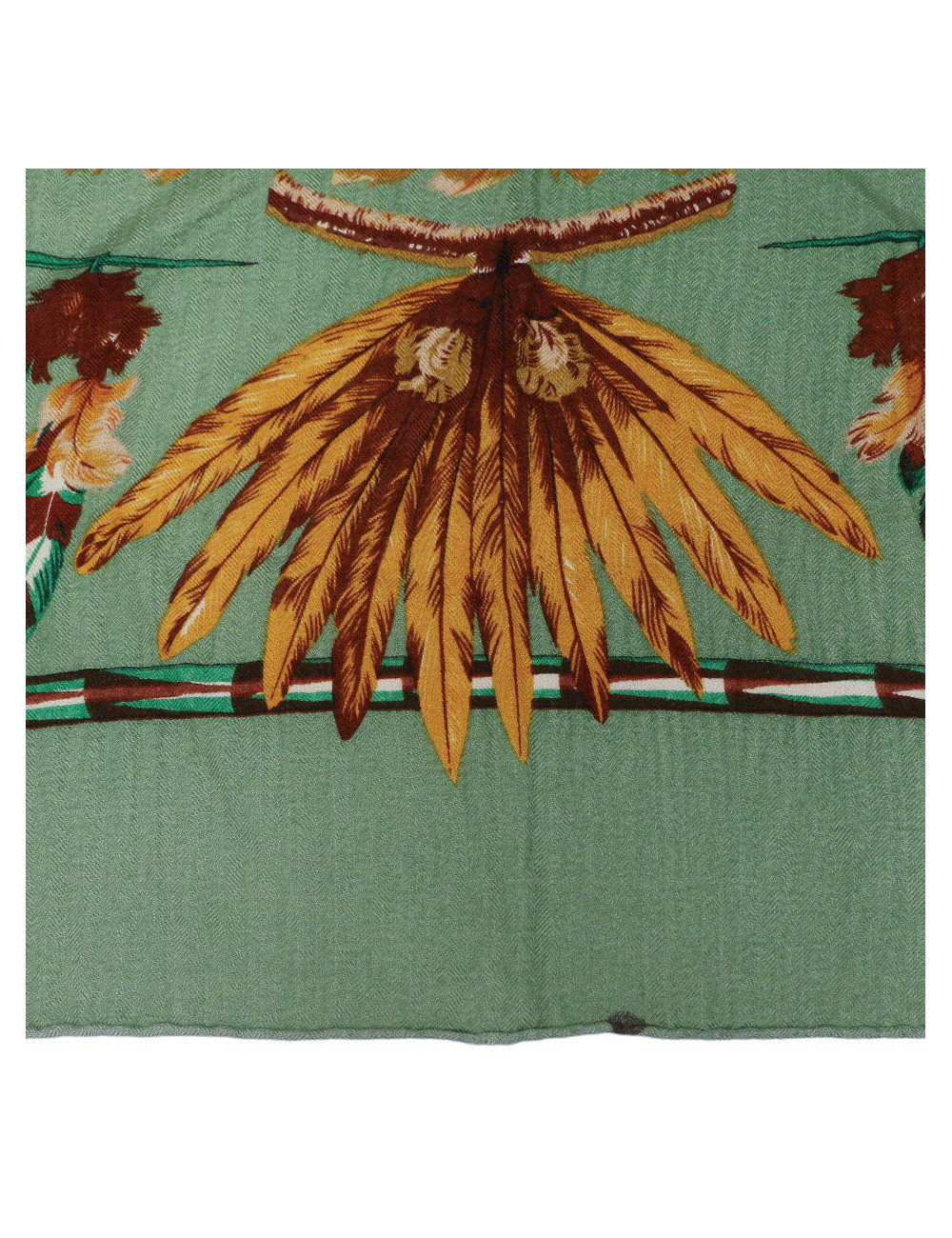 Châle HERMES Brazil vert