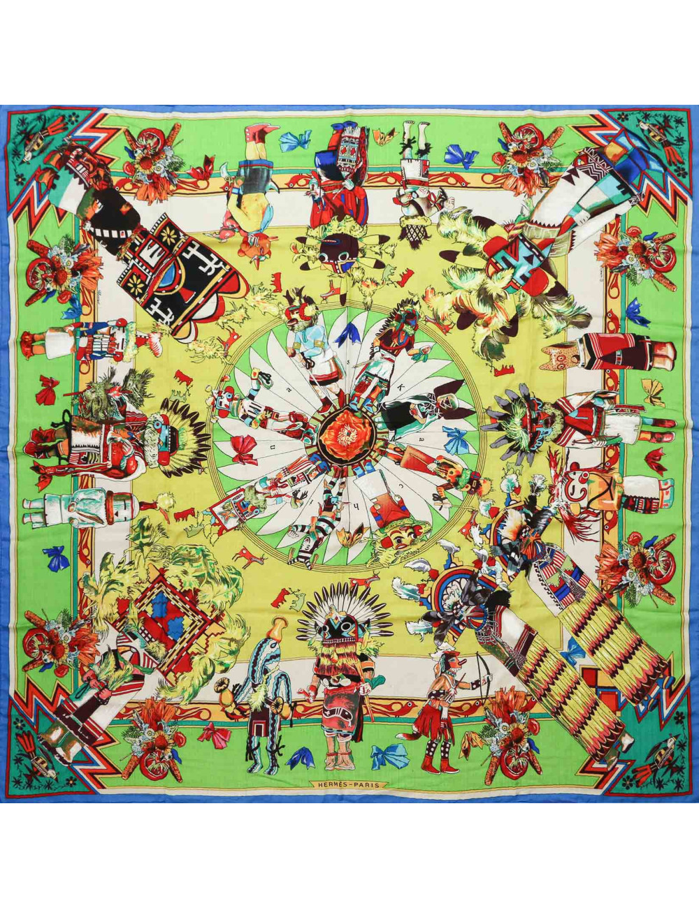 Châle HERMES Kachinas cachemire