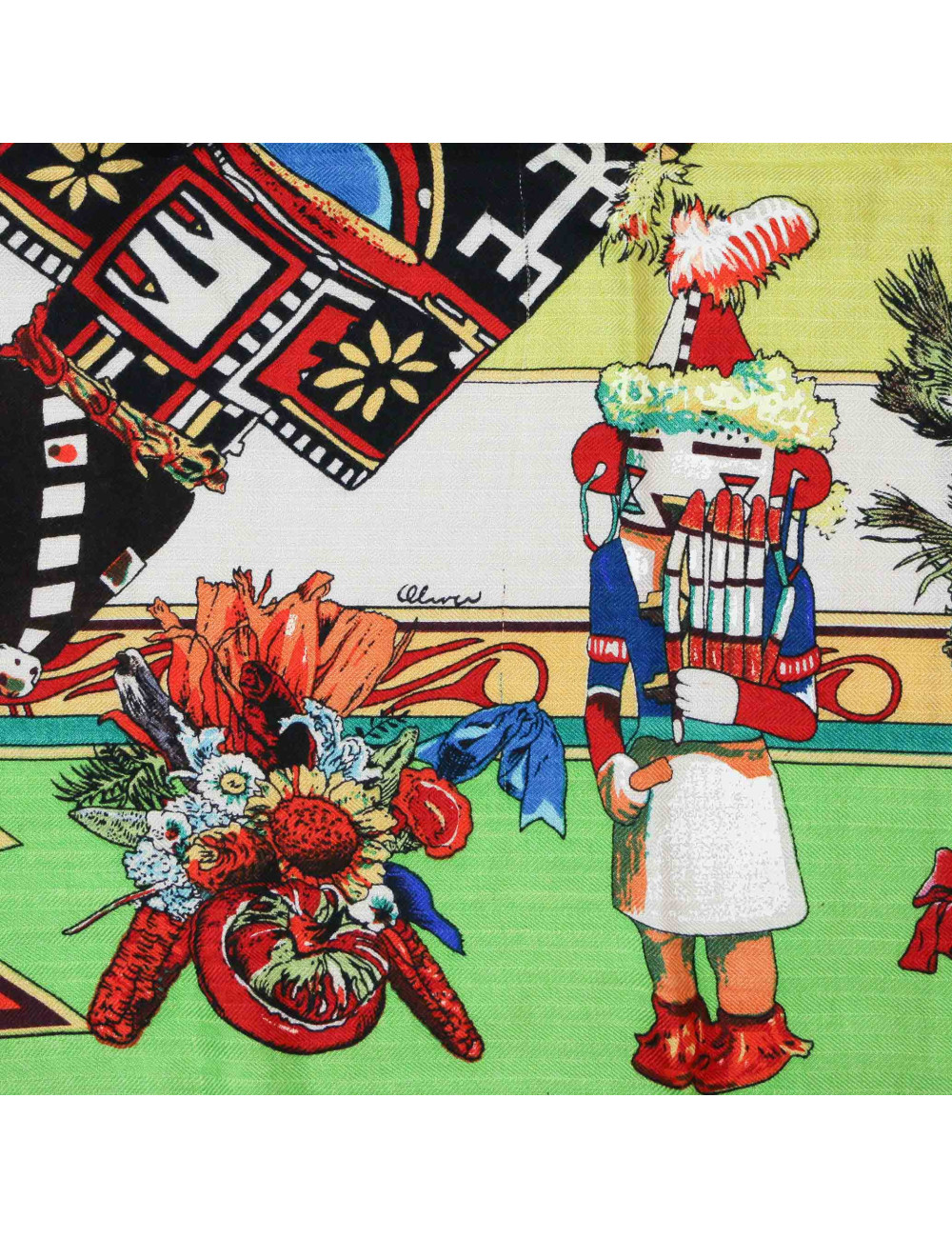 Châle HERMES Kachinas cachemire