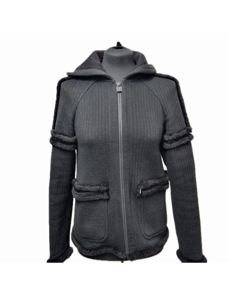 Veste CHANEL T 36 capuche 