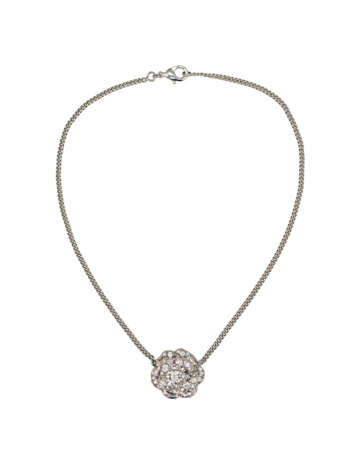 Collier camélia CHANEL brillants Swarovski