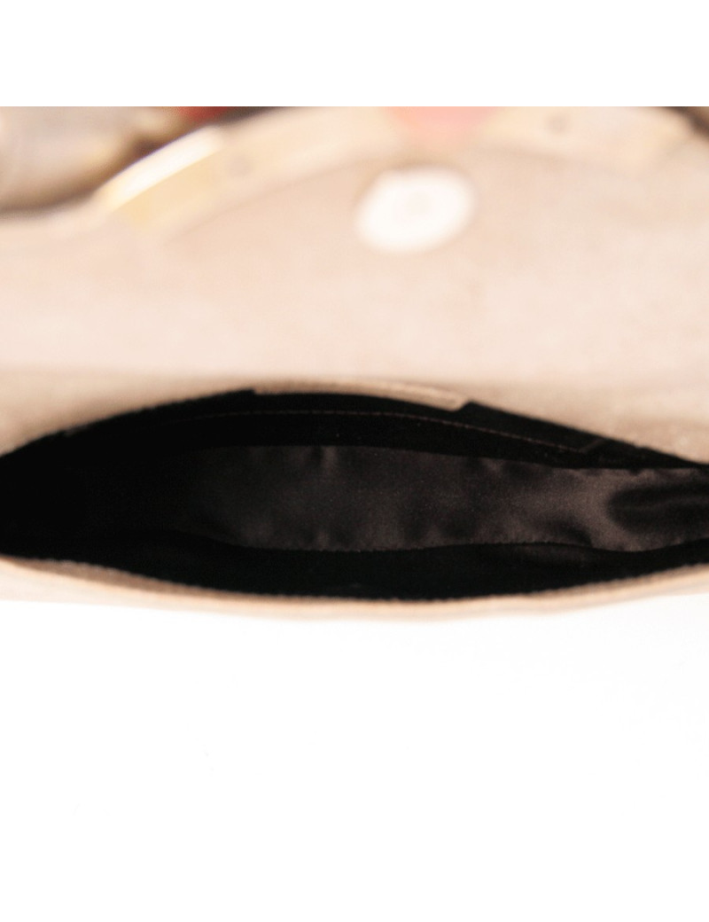 Petit sac Sergio Rossi marron pailleté 