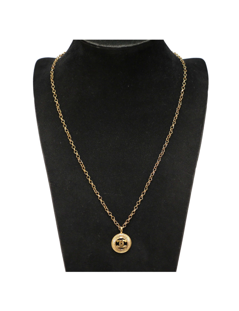Pendentif CHANEL chaine dorée