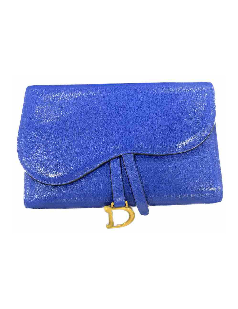 Portefeuille Saddle DIOR bleu