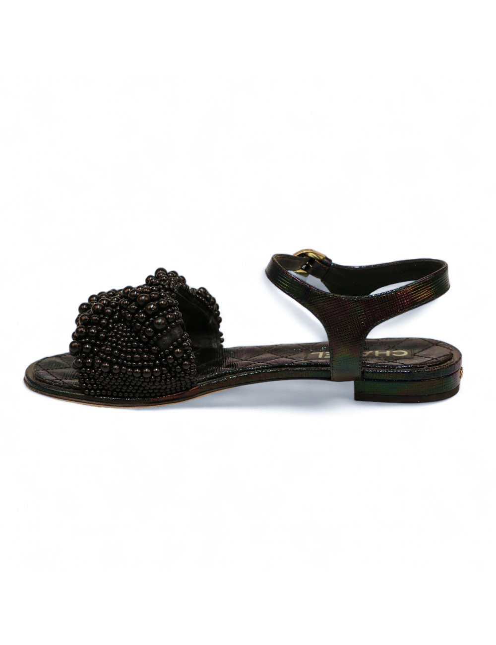 Sandales CHANEL noires T39