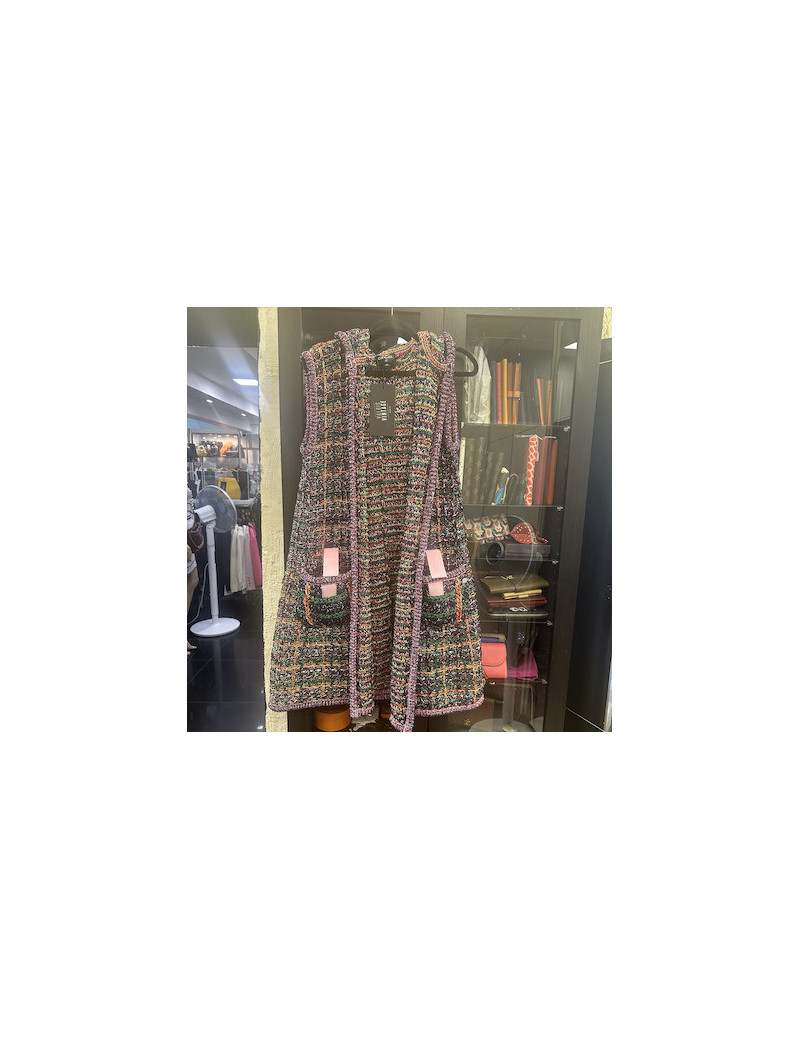 Gilet capuche CHANEL multicolore