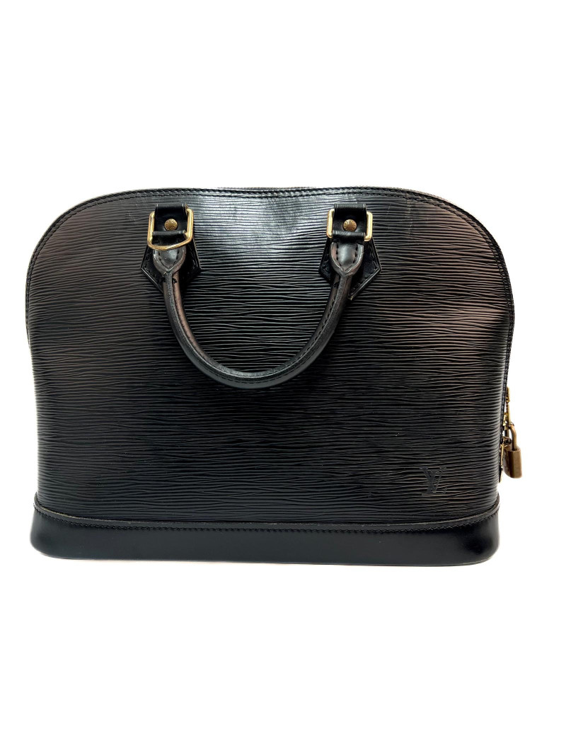 Sac Alma LOUIS VUITTON cuir Epi noir
