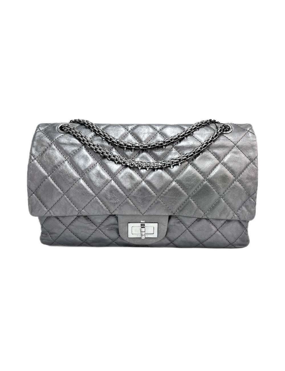2.55 CHANEL gris métallisé