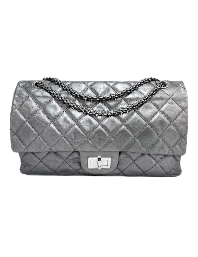 2.55 CHANEL gris métallisé