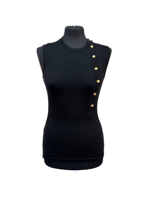 Pull T 34 CHANEL cachemire Paris-Moscou noir