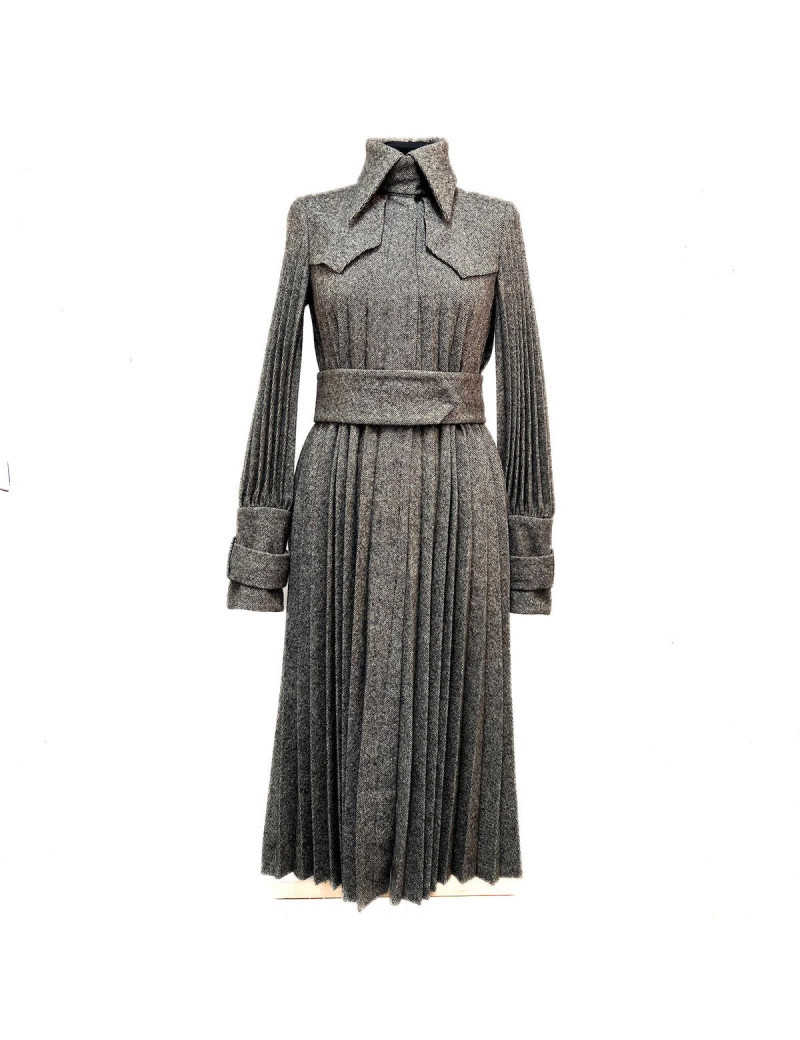 Manteau T 40 DOLCE & GABBANA plissé gris