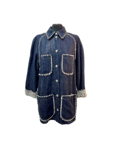 Veste T 40 CHANEL denim bleu GABRIELLE COCO