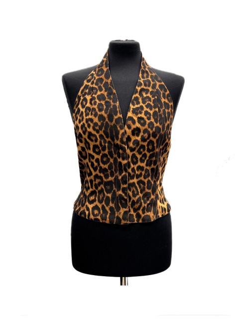 Haut LOLITA LEMPICKA motifs léopard