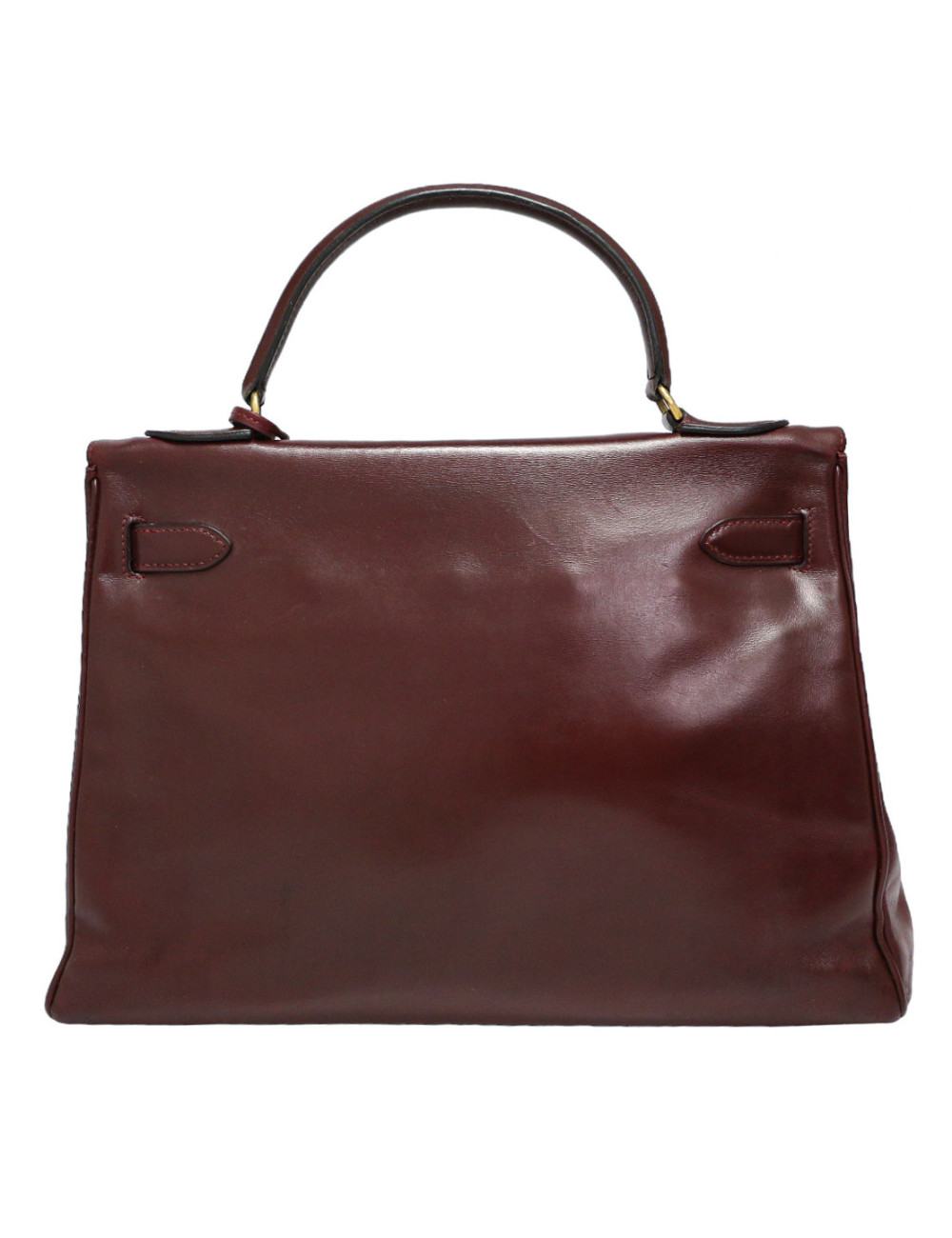 Sac HERMES Kelly 32 rouge H Vintage