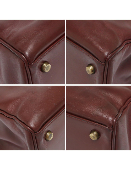 Sac HERMES Kelly 32 rouge H Vintage