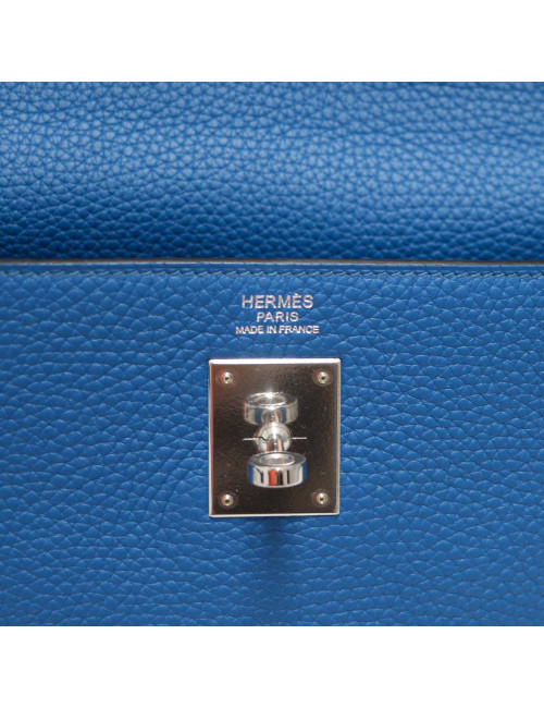 Hermès Kelly 32 retourné blue