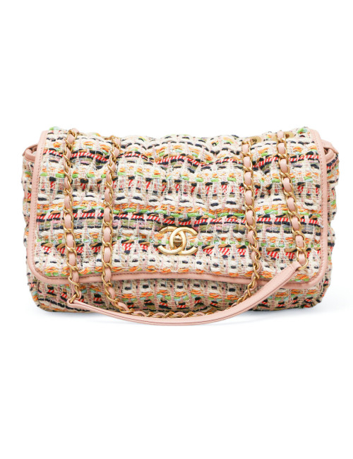 Sac Coco Cuba CHANEL tweed matelassé