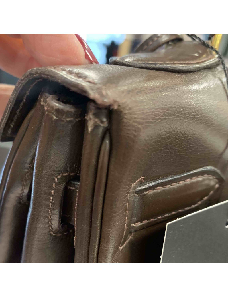 Kelly HERMES 32 retourné box marron