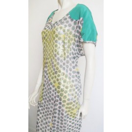 Dress TSUMORI CHISATO T38 green and yellow