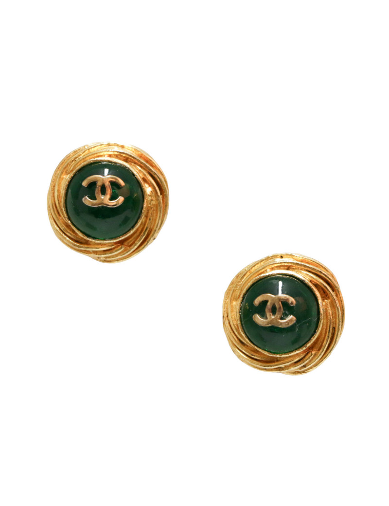 Clips vert CHANEL vintage