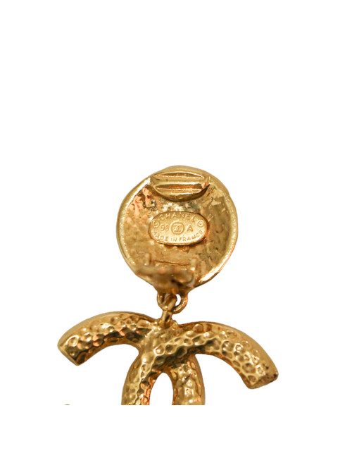 Boucles d'oreilles CHANEL CC dorés