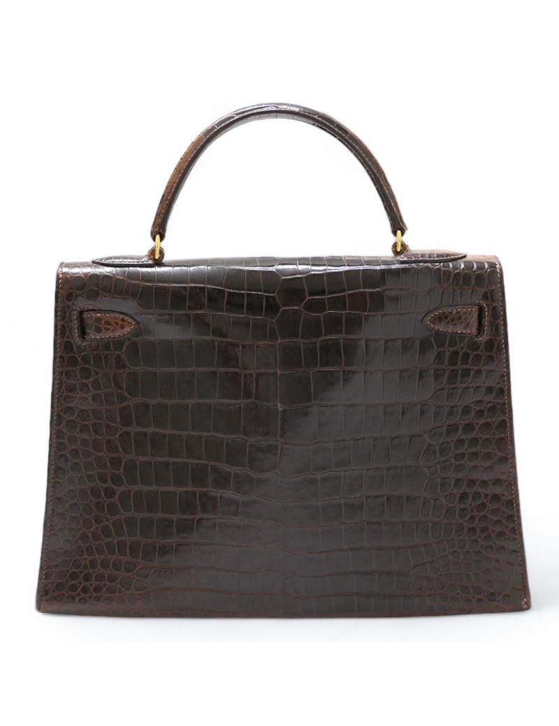 Kelly 32 HERMES porosus Vintage