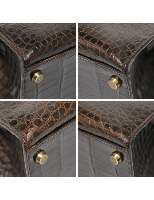 Kelly 32 HERMES porosus Vintage