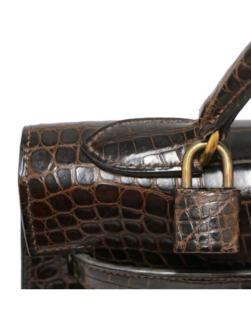 Kelly 32 HERMES porosus Vintage