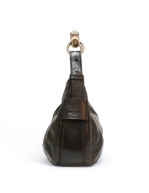 Sac Monbassa YVES SAINT LAURENT cuir marron