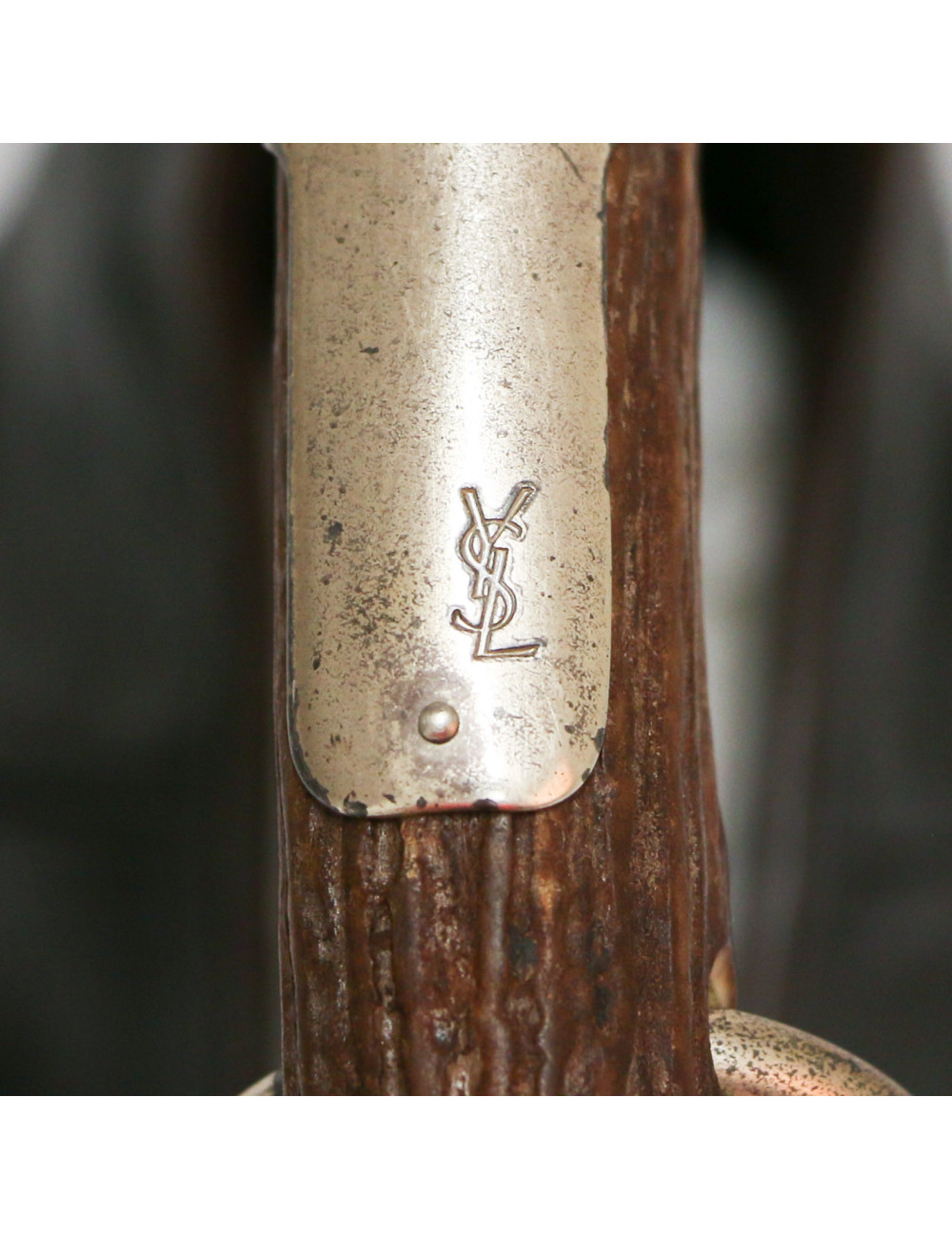 Sac Monbassa YVES SAINT LAURENT cuir marron