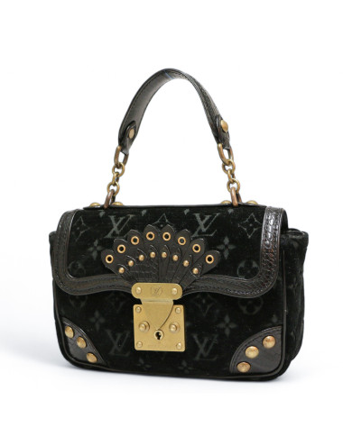 Sac Irving LOUIS VUITTON velours noir Monogram Edition limitéeVelours noir