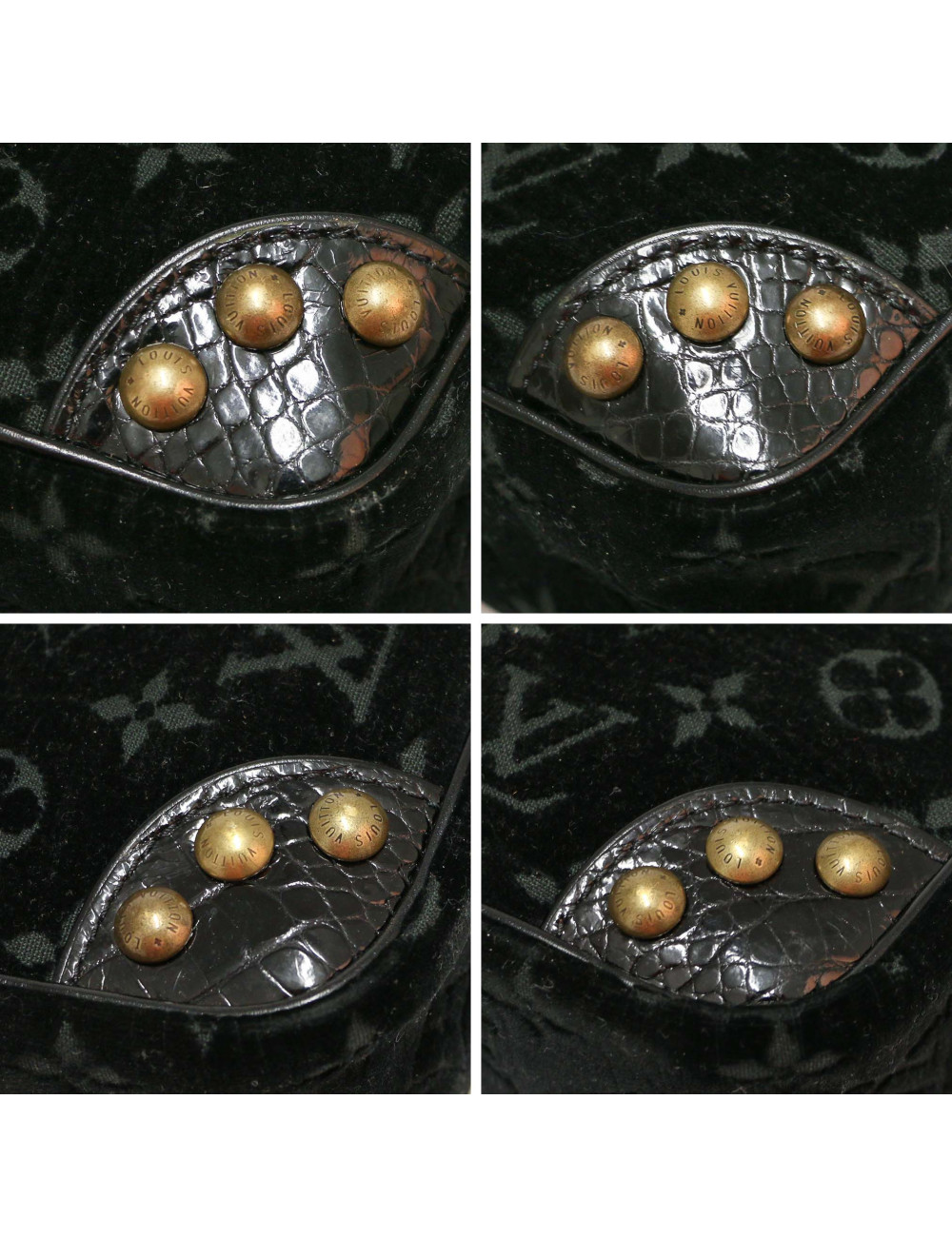 Sac Irving LOUIS VUITTON velours noir Monogram Edition limitéeVelours noir