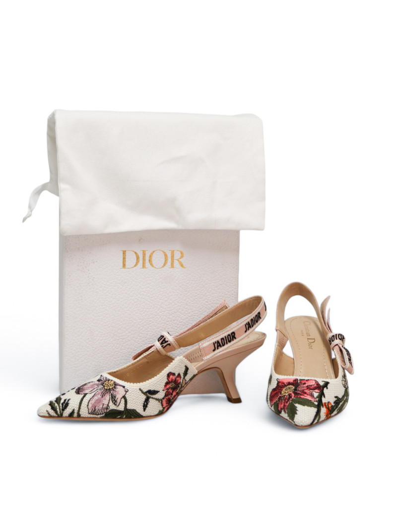 Sandales T 37 DIOR J'Adior multicolores