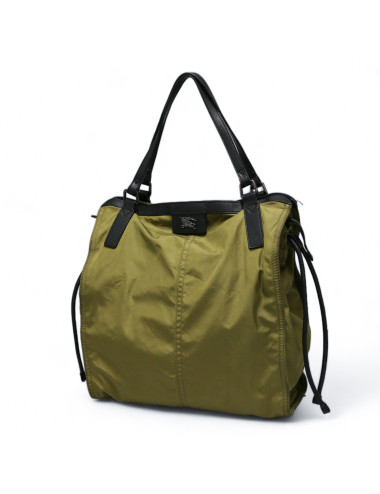 Cabas BURBERRY en toile kaki