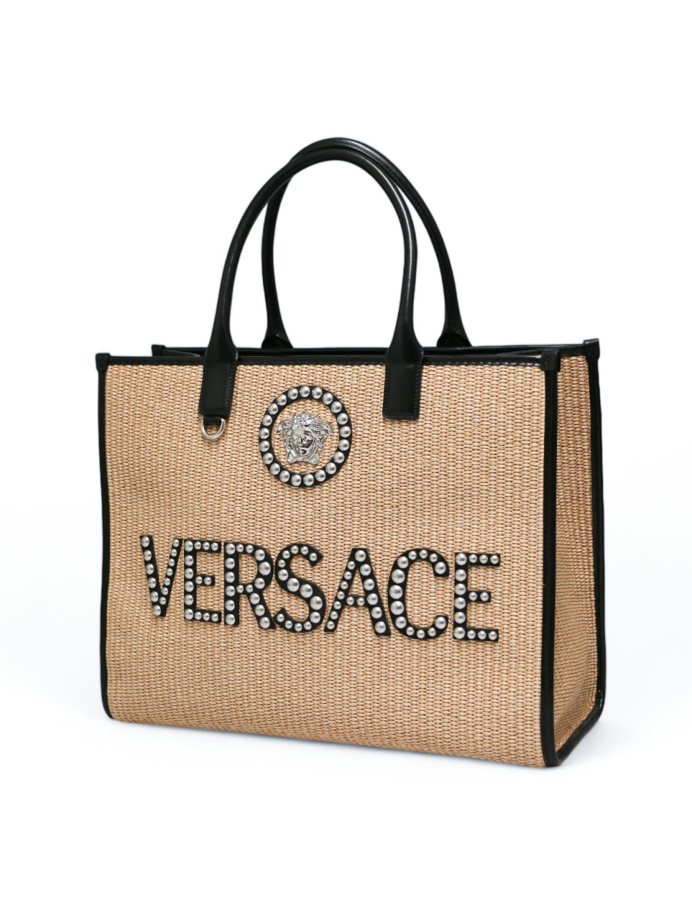 Cabas VERSACE paille la Medusa