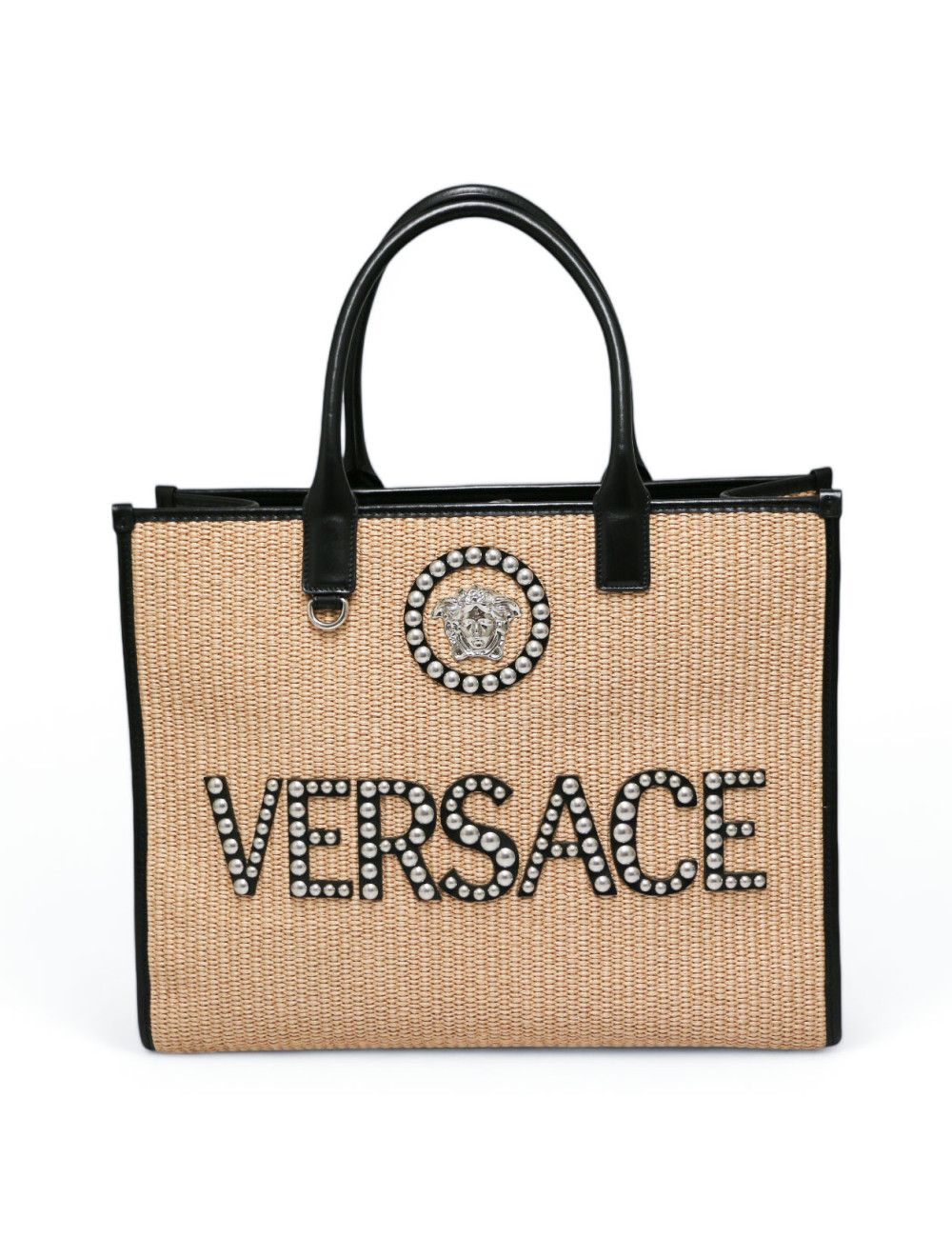 Cabas VERSACE paille la Medusa