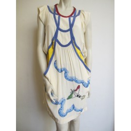 Multicolor silk dress TSUMORI CHISATO